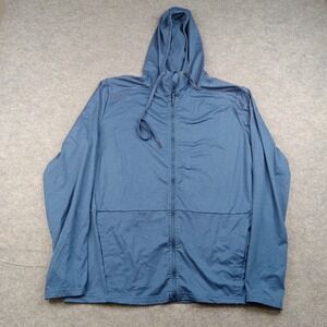 511 Tactical Hoodie Mens Large Blue PT-R Full Zip Training Stretch Hooded